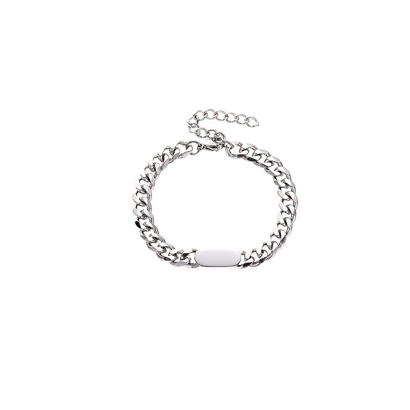 Wholesale steel jewelry niche hip-hop ins fashion brand men's accessories Cuban necklace